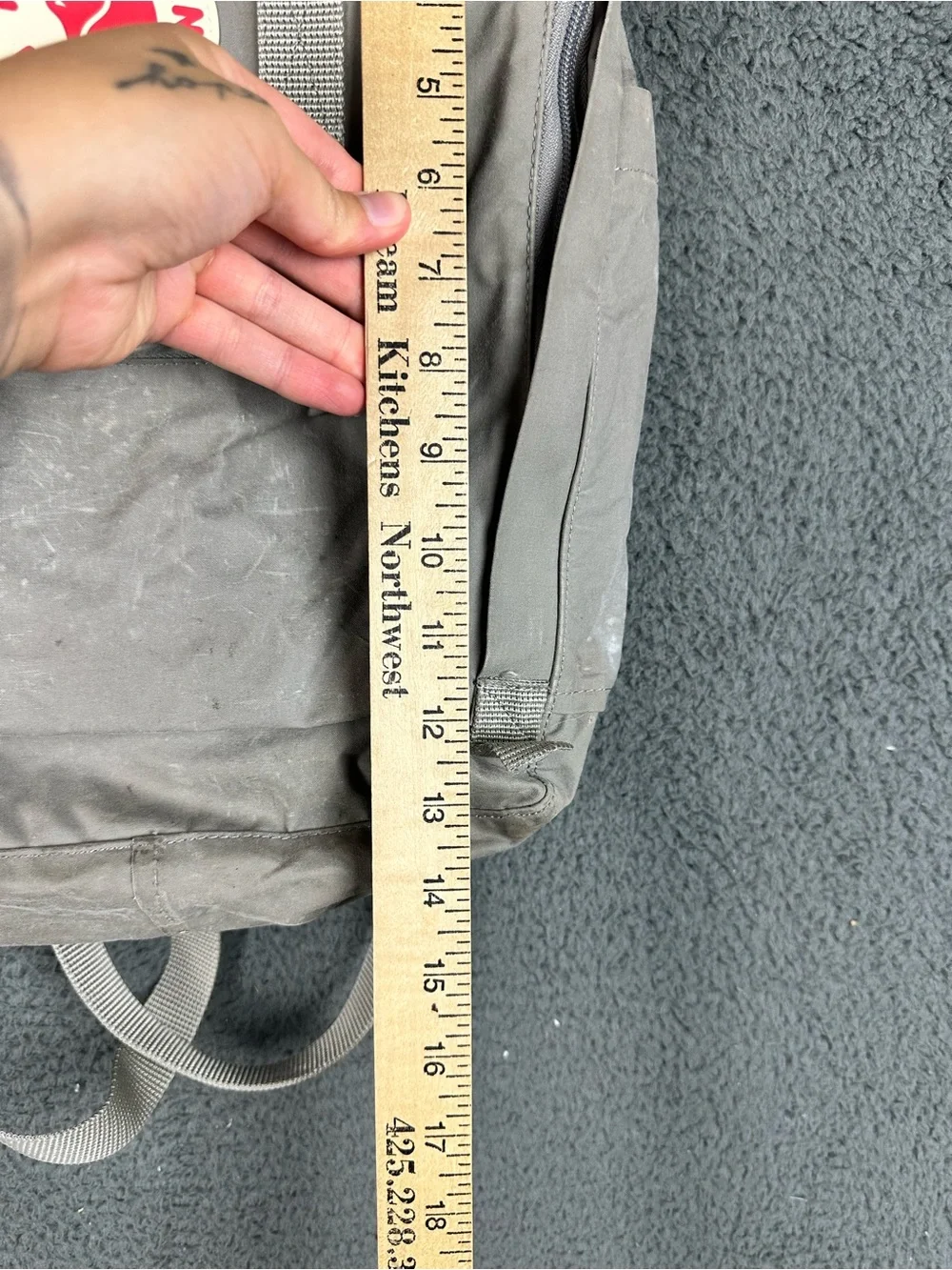 Fjallraven Kanken Classic Backpack Gray 23510 School Travel Daypack Flaw